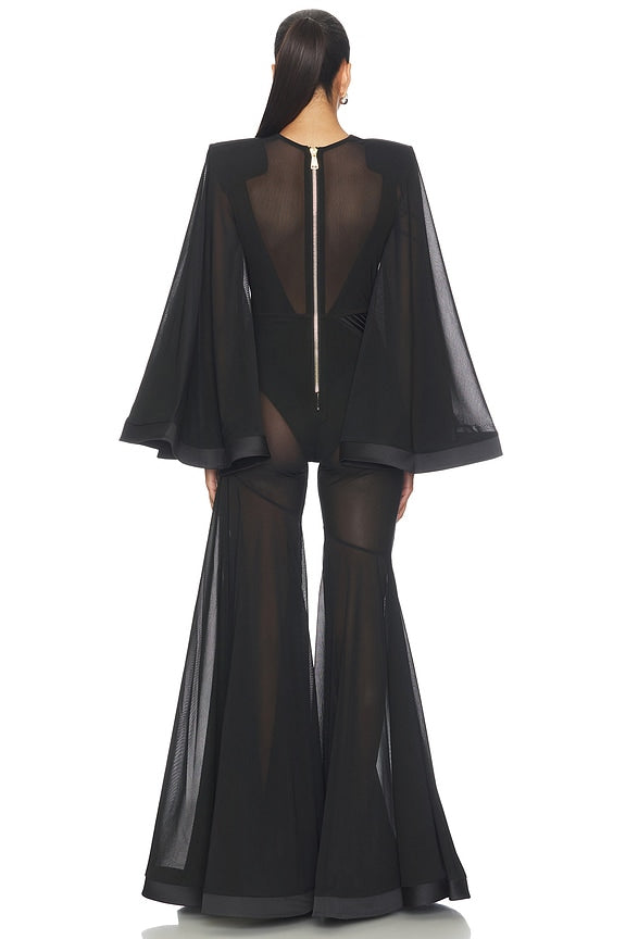 Illusion Survives Love 2 Pc Mesh Jumpsuit