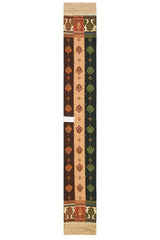 Printed Silk Fringe Neck Scarf