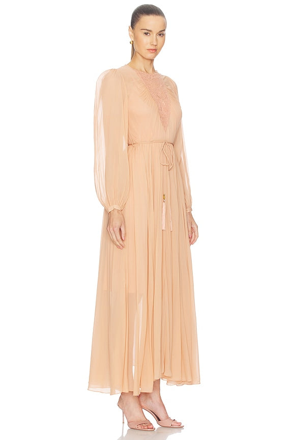 Valiant Embroidered Bib Dress