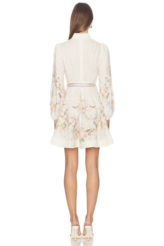 Valiant Button Mini Dress