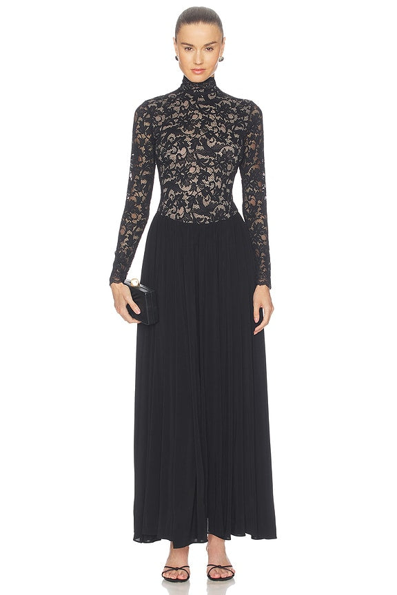 Lace Jersey Dress
