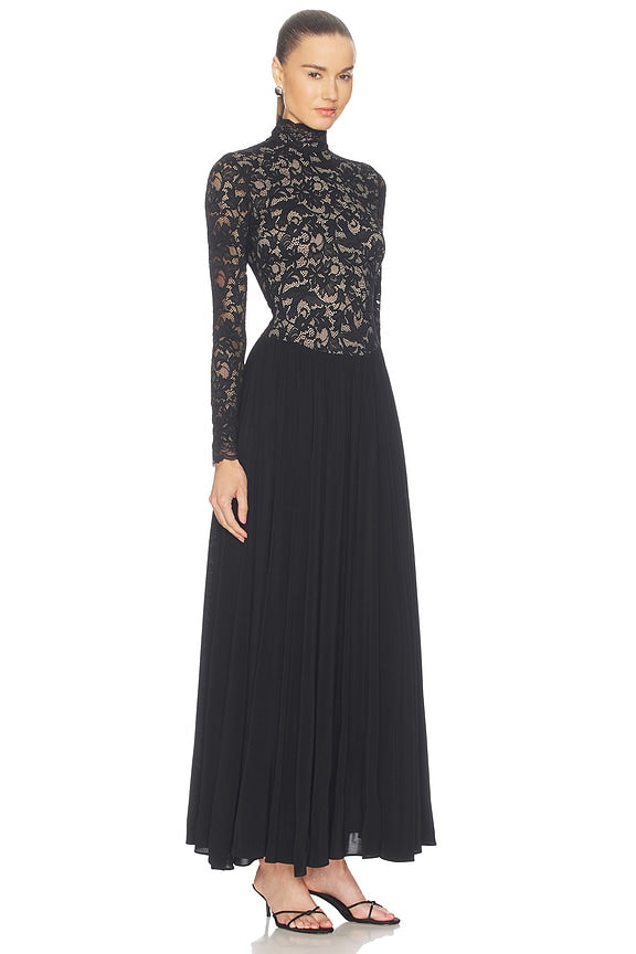Lace Jersey Dress