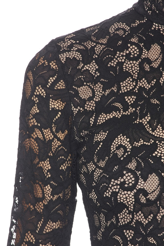 Lace Jersey Dress