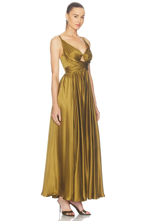 Draped Maxi Dress