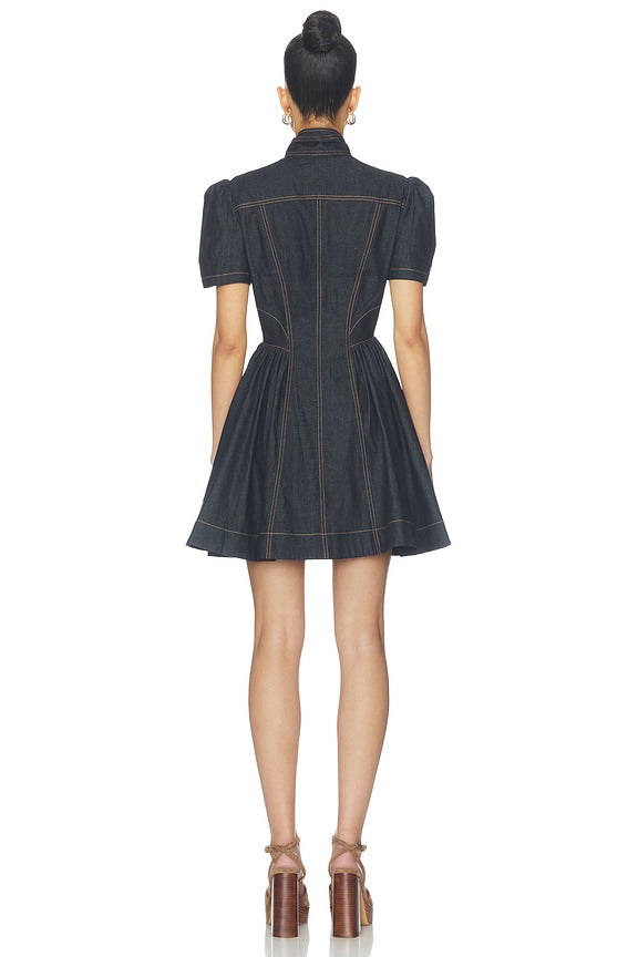 Denim Corset Mini Dress