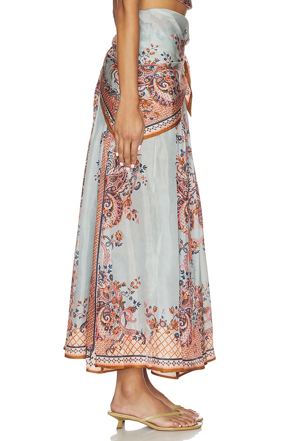 Aster Scarf Midi Skirt