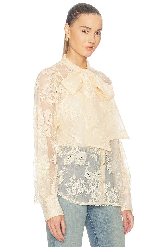 Valiant Lace Pussybow Blouse
