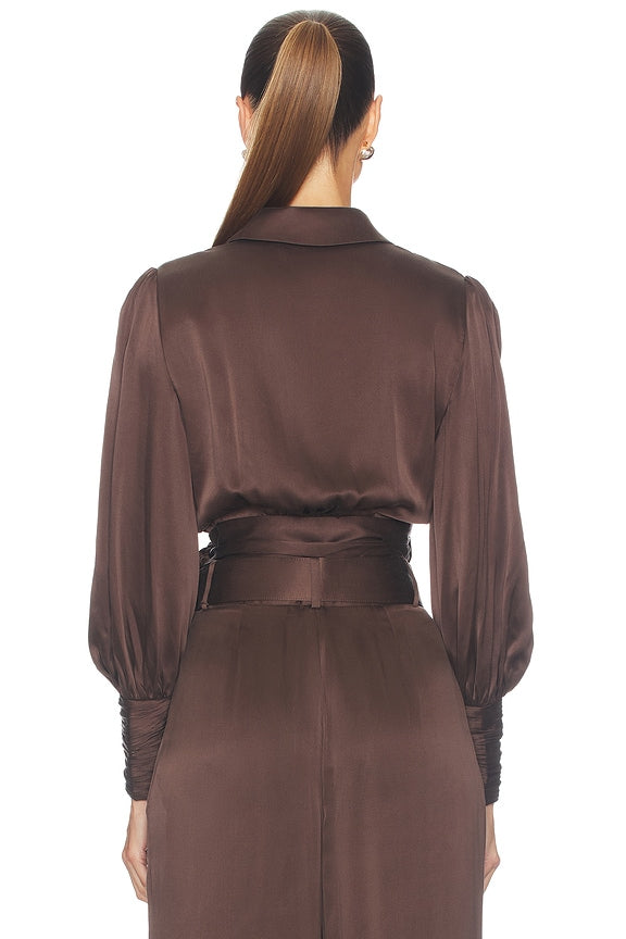 Silk Wrap Top
