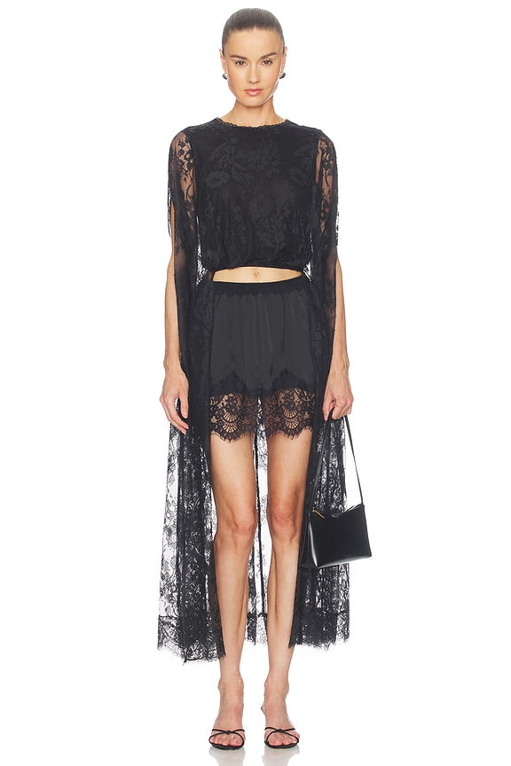 Valiant Lace Caped Top