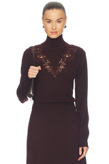 Valiant Merino Lace Turtleneck