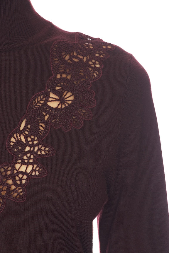 Valiant Merino Lace Turtleneck