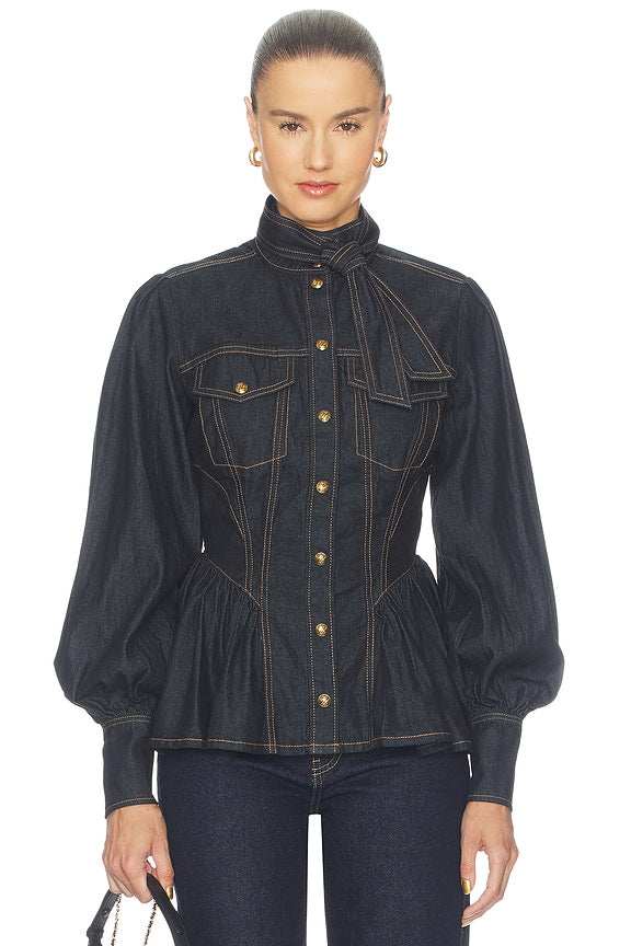 Denim Fitted Shirt