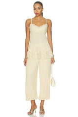 Pleated Lace Cami
