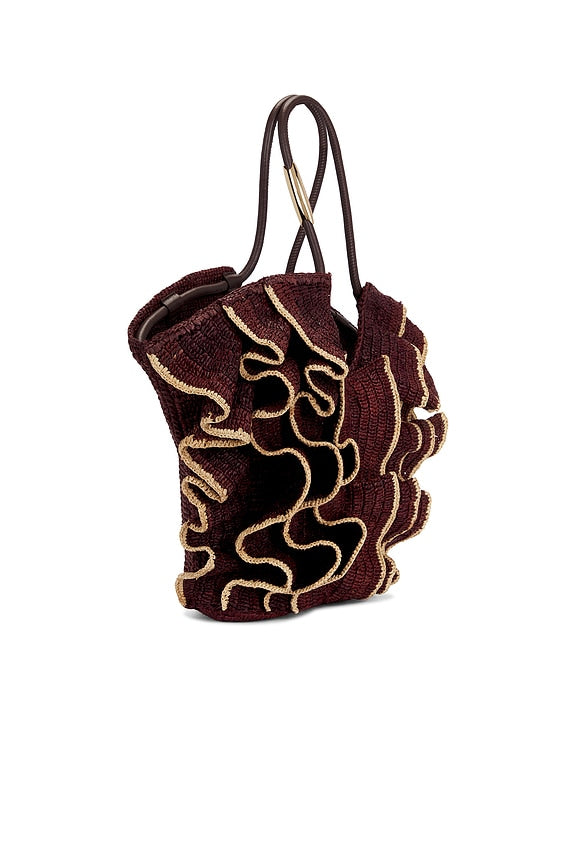 Goldentime Medium Ruffle Tote