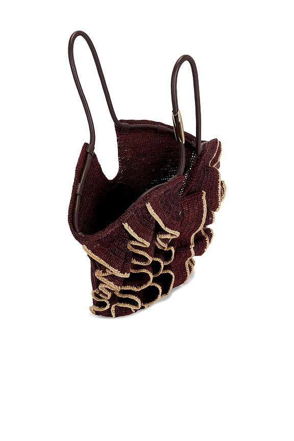 Goldentime Medium Ruffle Tote